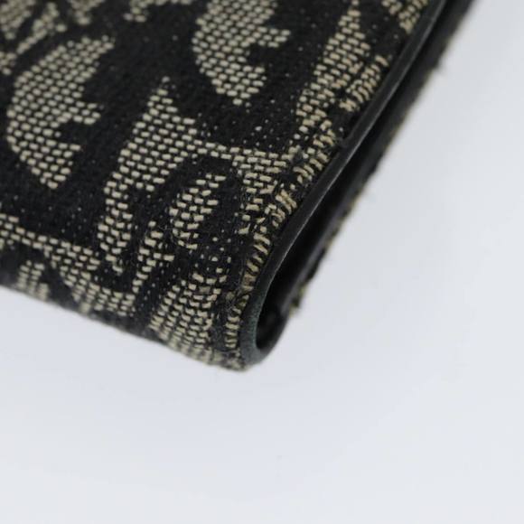 Christian Dior Trotter Canvas Wallet Black Auth hk1508 - Picture 15 of 16